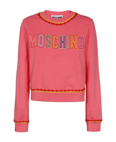 MOSCHINO LONG-SLEEVED ROUND-NECK SWEATER