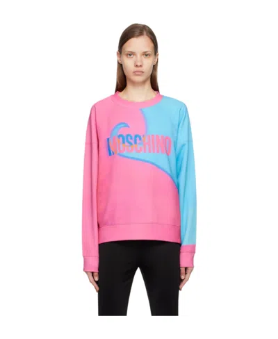 MOSCHINO LONG-SLEEVED ROUND-NECK SWEATER