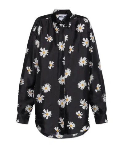 MOSCHINO MOSCHINO ALLOVER DAISY TWILL SHIRT
