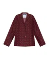 Moschino Camicia In Seta Stampata Donna In Brown