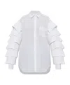 Moschino Cotton Muslin Shirt Multi Collars In White
