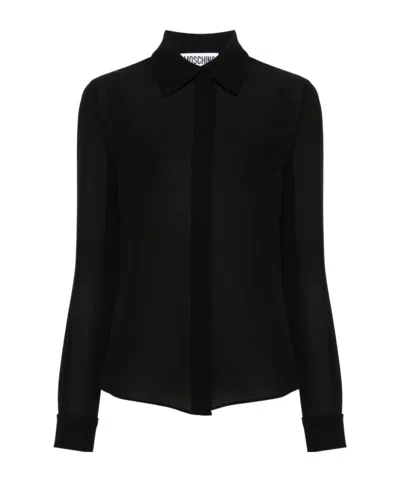 MOSCHINO LONG-SLEEVED SILK SHIRT