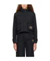 Moschino Black Paneled Jacket In Black
