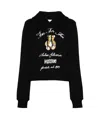 Moschino Long-sleeved Sweater In Black