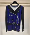 Moschino Long-sleeved Sweater In Black