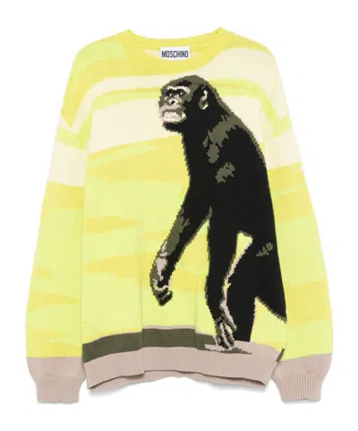 MOSCHINO INTARSIA-KNIT SWEATER