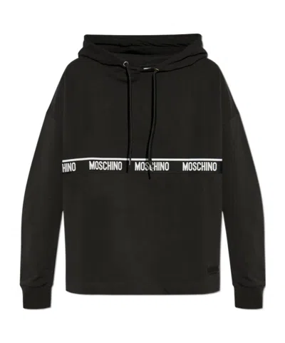 Moschino Long-sleeved Sweater In Black
