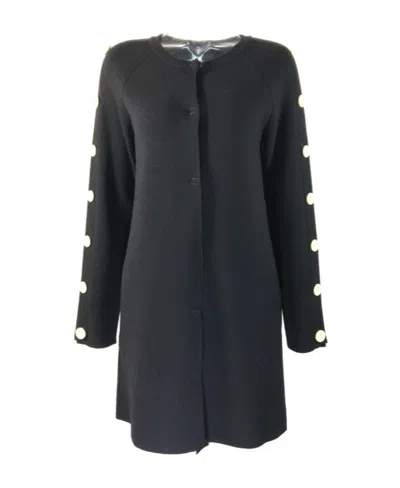 Moschino Long-sleeved Sweater In Black
