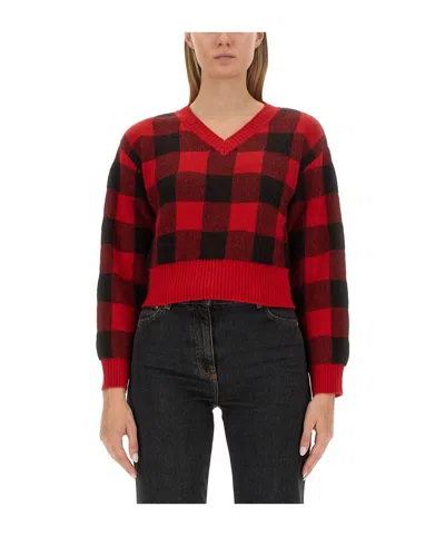 Moschino Long-sleeved Sweater In Multi