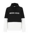Moschino Logo Hooded Sweatshirt In Black