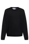 Moschino Long-sleeved Sweater In Black