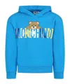 Moschino Long-sleeved Sweater In Blue