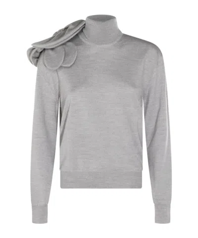 Moschino Sweaters Blacks And Greys In Gray