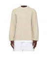 Moschino Long-sleeved Sweater In Neutral