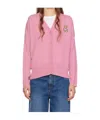 Moschino Pink Teddy Bear Cardigan In Pink