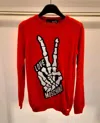 Moschino Long-sleeved Sweater In Red