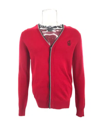 Moschino Long-sleeved Sweater In Red