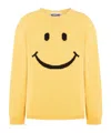 Moschino Men Sweater With Embroidery In Yellow