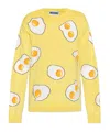 Moschino Yellow Eggs Sweater In Yellow