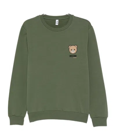 Moschino Long-sleeved Sweatshirt In Brown