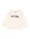 Moschino Long-sleeved T-shirt With Print  In White
