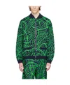 Moschino Long-sleeved Zipper Casual Jacket In Green