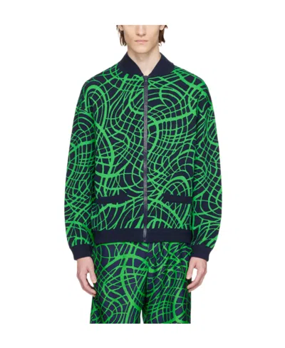 Moschino Long-sleeved Zipper Casual Jacket In Green