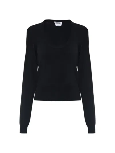 Moschino Long-sleeve Sweatshirt In Black