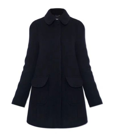 Moschino Long-sleeved Coat In Multi