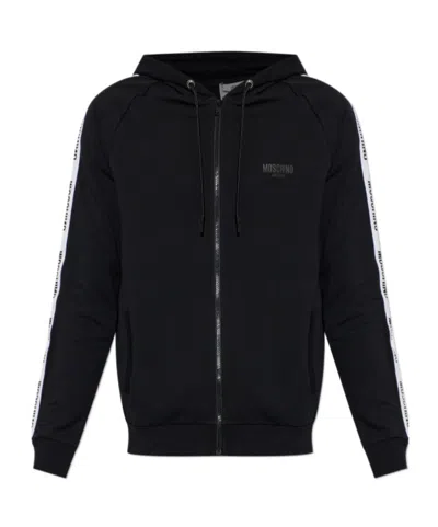 Moschino Long-sleeved Sweatshirt In Black