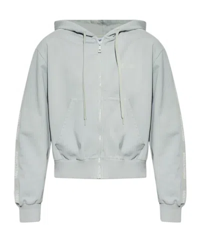 Moschino Long-sleeved Sweatshirt In Gray