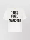 Moschino Viscose Envers Satin Logo T-shirt