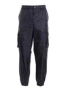 Moschino Loose Fit Zip Button Pants In Negro