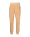 Moschino Teddy-bear Detail Cropped Trousers In Nude