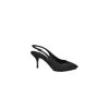 Moschino Lost And Found Black All-over Logo Pumps