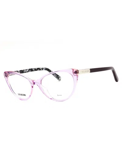 Moschino Love Cat Eye Eyeglasses For Women - Mol573 Style In Gold