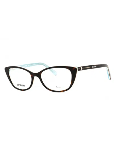 Moschino Love Chic Cat-eye Eyeglasses For Women - Mol548 Style In Multi