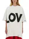 Moschino Logo-print Cotton Dress In White