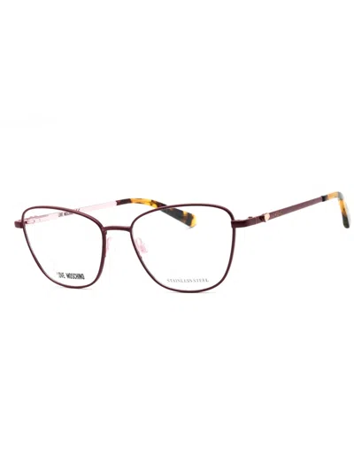 Moschino Love Elegant Cat-eye Eyeglasses For Women - Mol552 In Black