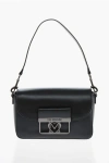 Moschino Love Faux Leather Bag With Silver-effect Closure