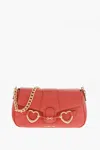 Moschino Love Faux Leather Big Heartbit Shoulder Bag In Red