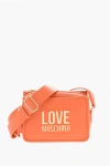 Moschino Love Faux Leather Camera Bag With Golden Logo Plaque