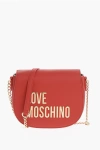 Moschino Love Faux Leather Crossbody Bag With Golden Details