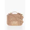 Moschino Love Faux Leather Crossbody Bag With Golden Logo