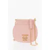 Moschino Love Faux Leather Crossbody Bag With Turn Lock Closure