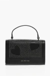 Moschino Love Faux Leather Embellished Studs Hand Bag With Chain