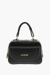 Moschino Love Faux Leather Handbag With Visible Stitching