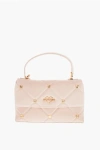 Moschino Love Faux Leather Quilted Bag With All-over Hearts