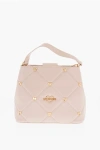 Moschino Love Faux Leather Quilted Bag With Golden Details And Remova