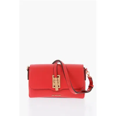 Moschino Love Faux Leather Shoulder Bag With Maxi Logo On The Women's Back